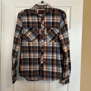 Buffalo David Bitton men’s plaid long sleeve flannel shirt size small
